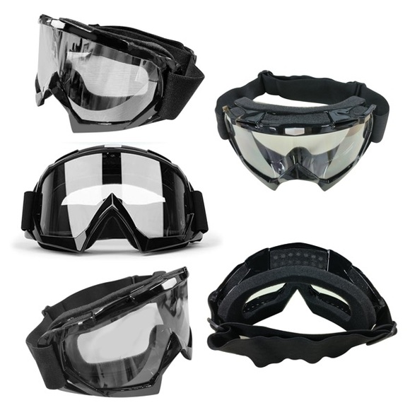 Black Motorcycle Goggles - Picture 4 of 11